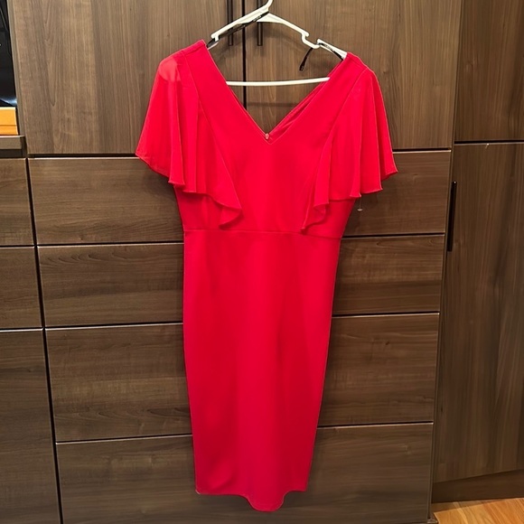 Red Size 6 shift dress - Picture 1 of 3